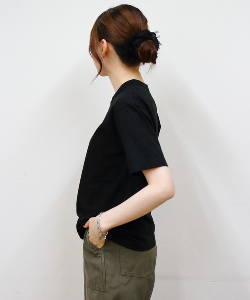 【未使用タグ付き】MEYAME メヤメ コットンカットソーキャメル MEYAME/メヤメ ブランクTEE BLANK TEE（Tシャツ/カットソー