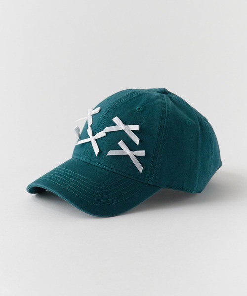 ROOPTOKYO（ループトウキョウ）の「Front Ribbon Cap 6 Panel Cap / フロント リボン キャップ 6パネルキャップ（キャップ・レディース・ホワイト/ブラウン/レッド/ダークグリーン/ブルー/ブラック/カーキ・FREE）」の21枚目の写真