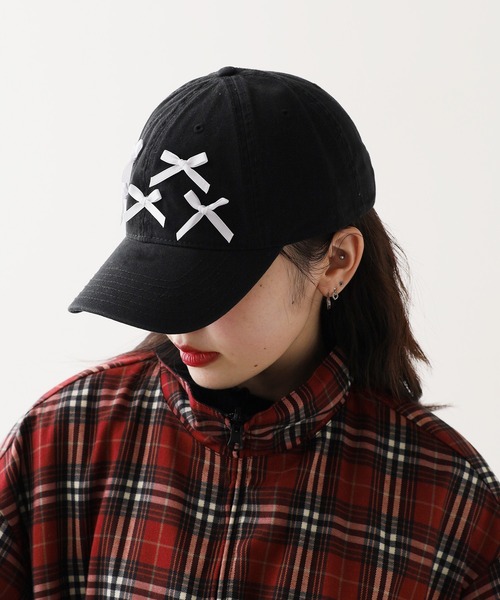 ROOPTOKYO（ループトウキョウ）の「Front Ribbon Cap 6 Panel Cap / フロント リボン キャップ 6パネルキャップ（キャップ・レディース・ホワイト/ブラウン/レッド/ダークグリーン/ブルー/ブラック/カーキ・FREE）」の15枚目の写真