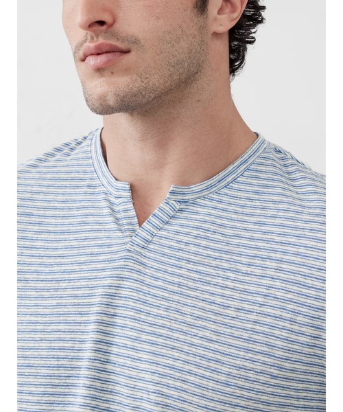 BANANA REPUBLIC FACTORY STORE(バナナリパブリック ファクトリーストア)の「BANANA REPUBLIC FACTORY STORE リネンブレンドTシャツ(Tシャツ/カットソー・メンズ・ブルー/ホワイト/ベージュ/ネイビー/ベージュ系その他・S/M/L/XL)」の5枚目の写真