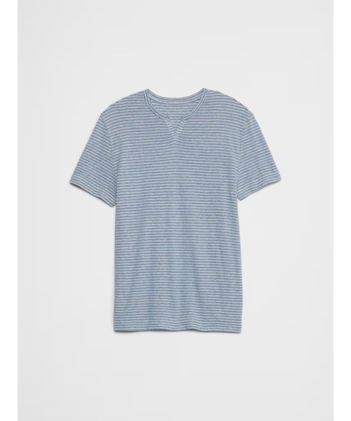 BANANA REPUBLIC FACTORY STORE(バナナリパブリック ファクトリーストア)の「BANANA REPUBLIC FACTORY STORE リネンブレンドTシャツ(Tシャツ/カットソー・メンズ・ブルー/ホワイト/ベージュ/ネイビー/ベージュ系その他・S/M/L/XL)」の7枚目の写真