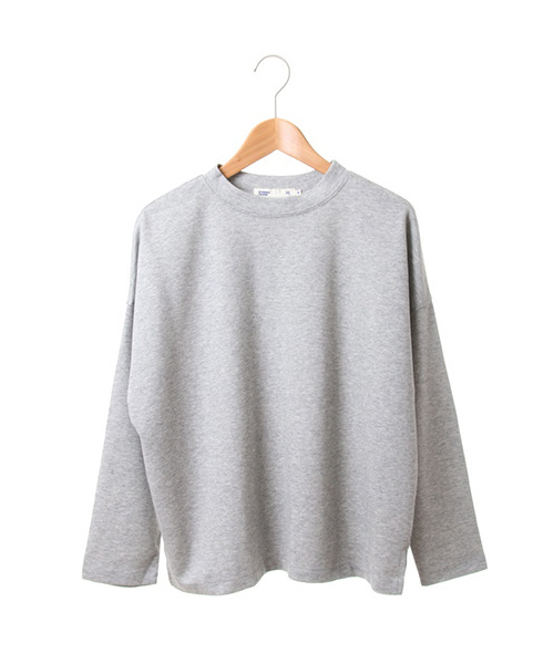 SEVENDAYS=SUNDAY（セブンデイズサンデイ）の「ダンボール　プルオーバー（Tシャツ/カットソー・レディース・ネイビー/杢グレー/オフホワイト・MEDIUM/LARGE）」の3枚目の写真