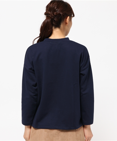 SEVENDAYS=SUNDAY（セブンデイズサンデイ）の「ダンボール　プルオーバー（Tシャツ/カットソー・レディース・ネイビー/杢グレー/オフホワイト・MEDIUM/LARGE）」の6枚目の写真