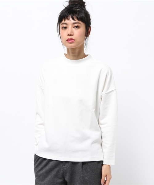 SEVENDAYS=SUNDAY（セブンデイズサンデイ）の「ダンボール　プルオーバー（Tシャツ/カットソー・レディース・ネイビー/杢グレー/オフホワイト・MEDIUM/LARGE）」の11枚目の写真