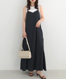 Freesia by andme（フリージアバイアンドミー）の「バックオープンリボンロングキャミワンピース（ワンピース）」