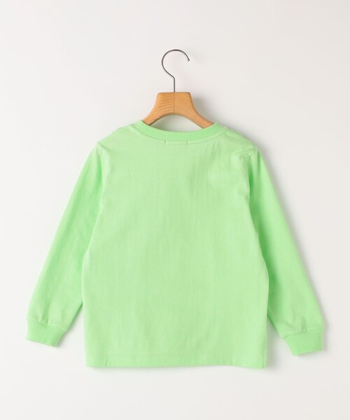 SHIPS（シップス）の「SHIPS KIDS:100～130cm / SHIPS ロゴ 長袖 TEE（Tシャツ/カットソー・キッズ・ライトグリーン/トップグレー/ライトホワイト・130/120/110/100）」の4枚目の写真