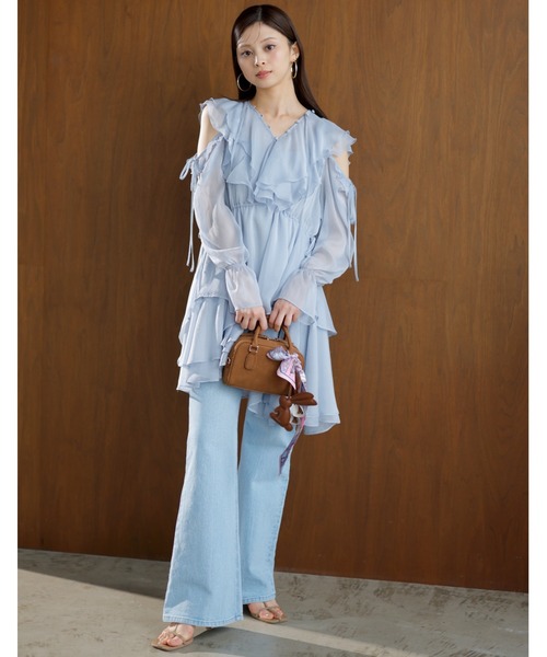 新品 タグ付き✨️SNIDEL プリントフリルミニワンピース イエロー 0 S 新品 タグ付き✨️SNIDEL プリントフリルミニワンピース