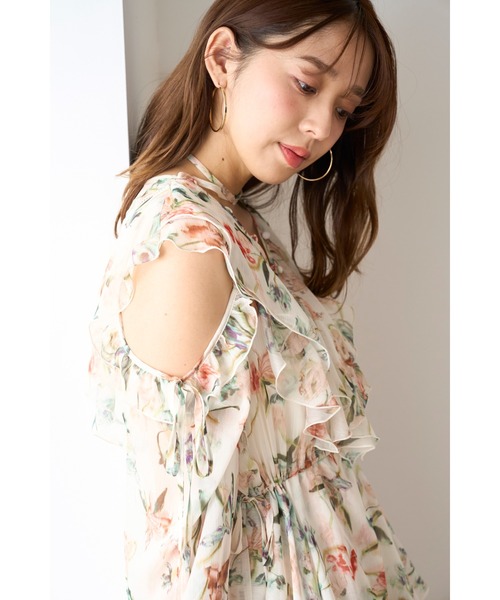 SNIDEL｜Sustainableプリントフリルミニワンピース | Rakuten