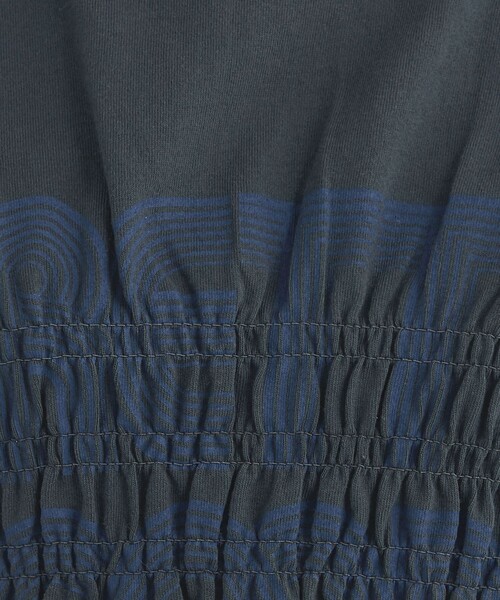 Russell Athletic（ラッセルアスレティック）の「【別注】＜RUSSELL ATHLETIC＞シャーリング プリント Tシャツ（Tシャツ/カットソー・レディース・オフホワイト/ブラック/ライトブルー・FREE）」の21枚目の写真