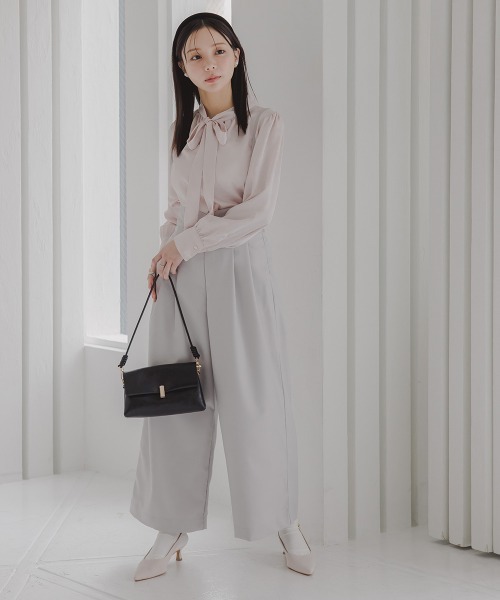 Petitjo（プッチージョ）の「小さいサイズ　サスペンダー付きワイドパンツ　低身長さん・小柄女性（その他パンツ・レディース・ブラック/グレー/ライトグレー・PSS/PS/PM/PL）」の18枚目の写真