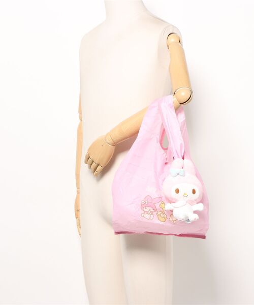ピンク GGロゴ エコバッグ ぬいぐるみ付き LUDIC PARK｜miffy ポケット付きエコバッグ ピンク【ミッフィー