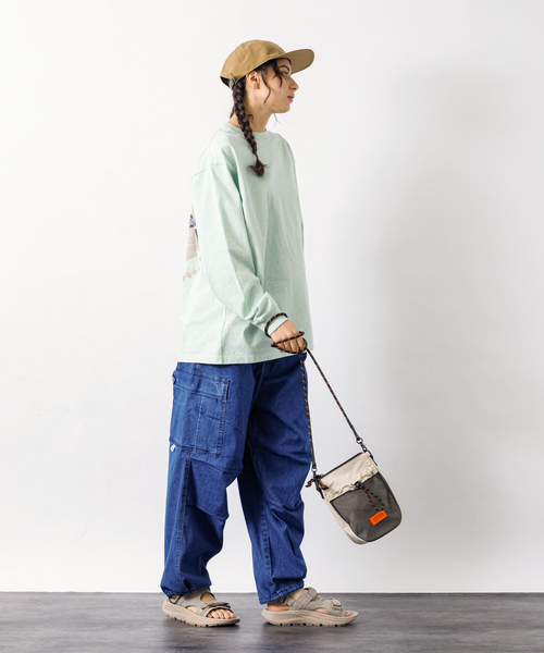 UNIVERSAL OVERALL(ユニバーサルオーバーオール)の「【UNIVERSALOVERALL / ユニバーサルオーバーオール】Front mesh zile mini shoulder /フロントメッシュミニショルダーバッグ/UVO-204(ショルダーバッグ・メンズ・ブラック/ベージュ/オレンジ/モカ・フリー)」の14枚目の写真