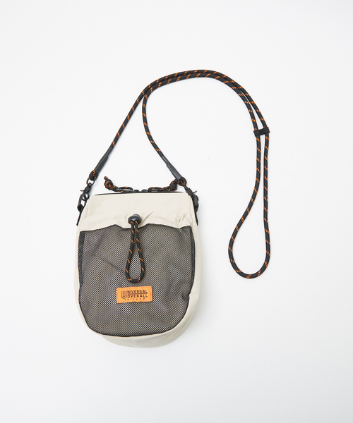 UNIVERSAL OVERALL(ユニバーサルオーバーオール)の「【UNIVERSALOVERALL / ユニバーサルオーバーオール】Front mesh zile mini shoulder /フロントメッシュミニショルダーバッグ/UVO-204(ショルダーバッグ・メンズ・ブラック/ベージュ/オレンジ/モカ・フリー)」の16枚目の写真