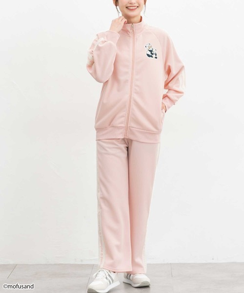 Honeys(ハニーズ)の「mofusand/トラックジャケット(ジャージ・レディース・ピンク/ネイビー/スミクロ/サックスブルー・S/LL/L/M)」の10枚目の写真