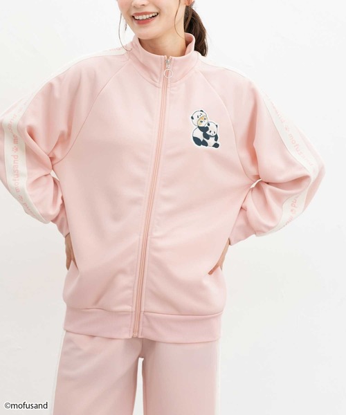 Honeys(ハニーズ)の「mofusand/トラックジャケット(ジャージ・レディース・ピンク/ネイビー/スミクロ/サックスブルー・S/LL/L/M)」の11枚目の写真