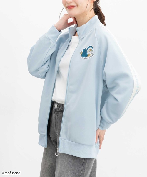 Honeys(ハニーズ)の「mofusand/トラックジャケット(ジャージ・レディース・ピンク/ネイビー/スミクロ/サックスブルー・S/LL/L/M)」の13枚目の写真