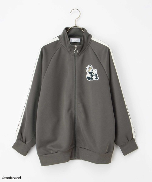 Honeys(ハニーズ)の「mofusand/トラックジャケット(ジャージ・レディース・ピンク/ネイビー/スミクロ/サックスブルー・S/LL/L/M)」の14枚目の写真
