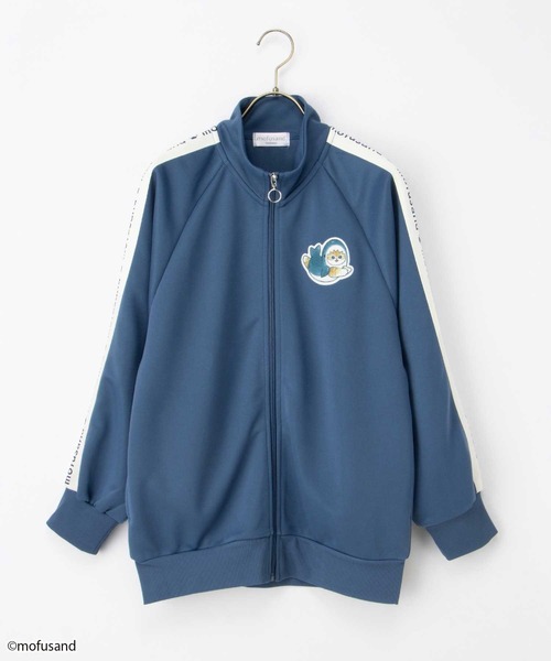Honeys(ハニーズ)の「mofusand/トラックジャケット(ジャージ・レディース・ピンク/ネイビー/スミクロ/サックスブルー・S/LL/L/M)」の16枚目の写真