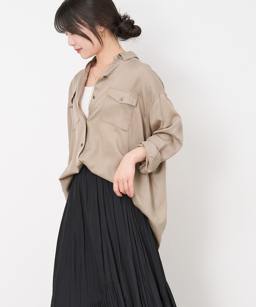 MICA&DEAL（マイカ＆ディール）の「ミリタリーシャツ（シャツ/ブラウス・レディース・サンドベージュ/グリーン/ライトブルー・FREE）」の22枚目の写真