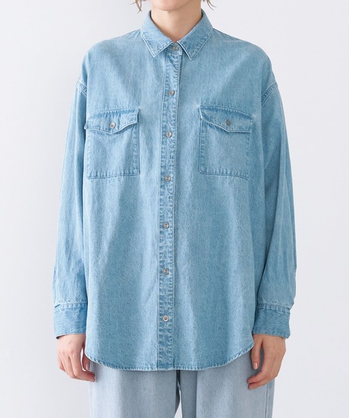 MICA&DEAL（マイカ＆ディール）の「ミリタリーシャツ（シャツ/ブラウス・レディース・サンドベージュ/グリーン/ライトブルー・FREE）」の14枚目の写真