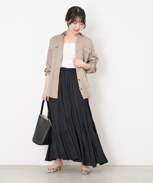 MICA&DEAL（マイカ＆ディール）の「ミリタリーシャツ（シャツ/ブラウス・レディース・サンドベージュ/グリーン/ライトブルー・FREE）」の11枚目の写真