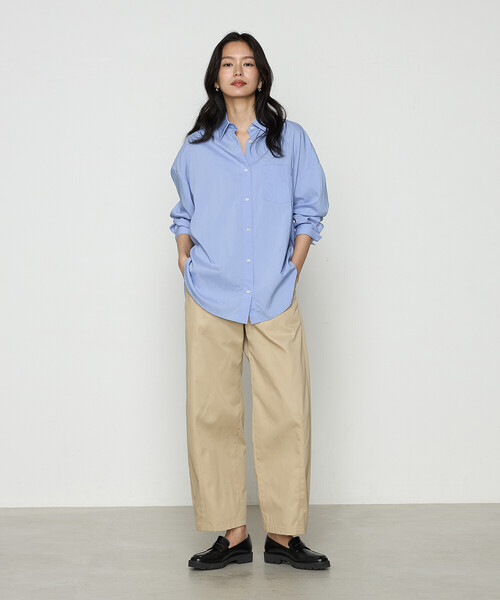 COMME CA（コムサ）の「ソフトタイプライター シャツ（シャツ/ブラウス・レディース・サックスブルー/ホワイト・FREE）」の12枚目の写真