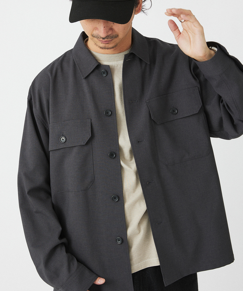 セール】TECH アムンゼン リラクシー CPOシャツジャケット