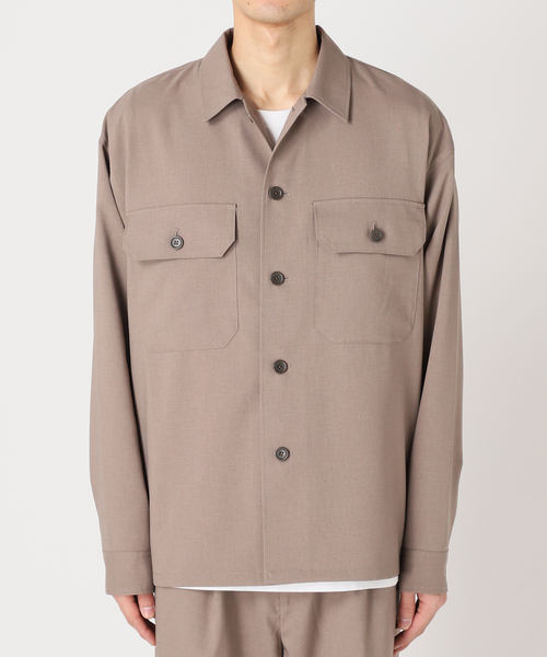 JOURNAL STANDARD relume（ジャーナルスタンダード　レリューム）の「TECH アムンゼン リラクシー CPOシャツジャケット（シャツ/ブラウス・メンズ・ブラウン系その他/ブラックミックス/コバルトブルー・MEDIUM/LARGE）」の21枚目の写真