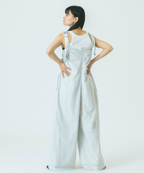 ROSE BUD（ローズバッド）の「SHOULDER GATHERED COMBINAISON（つなぎ/オールインワン・レディース・ネイビー/ブルー・M/S）」の12枚目の写真