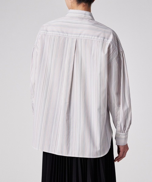 Paul Smith（ポールスミス）の「ウィメンズ "Signature Stripe" シャツ / 155015 360B（シャツ/ブラウス・レディース・ホワイト/ブルー・40/38/44L）」の8枚目の写真