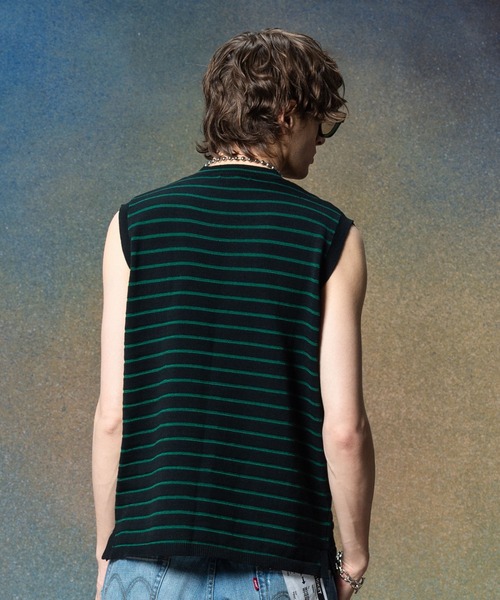 サイドオープンノースリニット NO SLEEVE KNIT regleam サイドオープンノースリニット｜SIDE OPEN NO SLEEVE KNITの通販