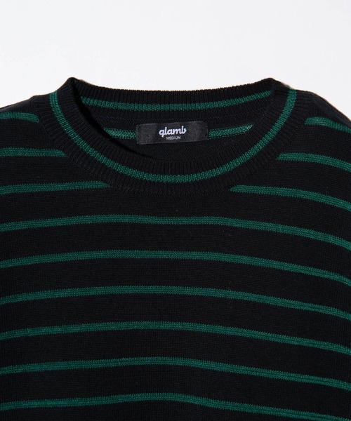ミントglamb Short Sleeves Border Knit ミント様専用glamb Short Sleeves Border Knit - メルカリ