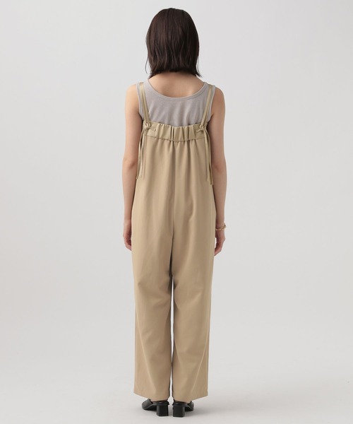 Elura(エルーラ)の「サテンコンビサロペット/989934(サロペット/オーバーオール・レディース・ブラック/ベージュ・FREE)」の12枚目の写真