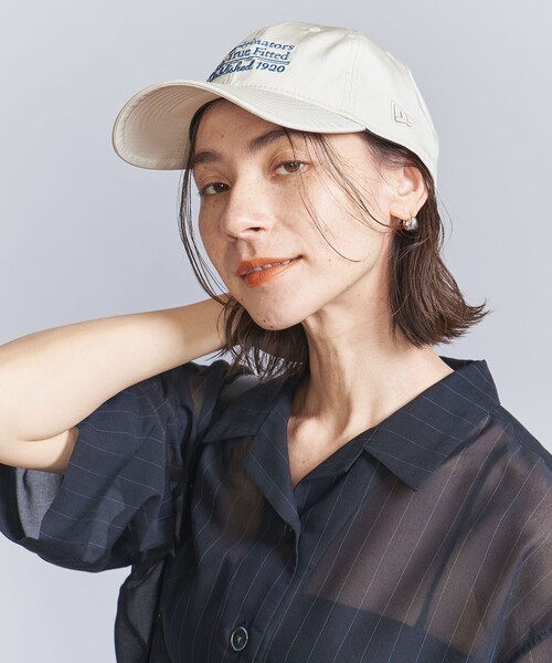 NEW ERA(ニューエラ)の「【別注】<NEW ERA>ナイロン メッセージ キャップ(キャップ・レディース・ライトグレー/ダークグレー・FREE)」の3枚目の写真
