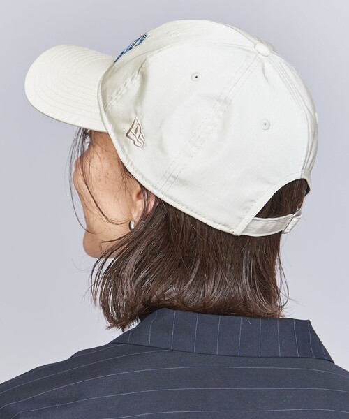 NEW ERA(ニューエラ)の「【別注】<NEW ERA>ナイロン メッセージ キャップ(キャップ・レディース・ライトグレー/ダークグレー・FREE)」の4枚目の写真