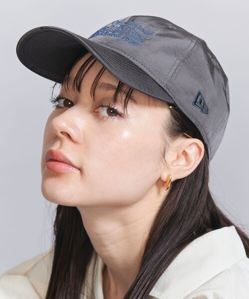 NEW ERA(ニューエラ)の「【別注】<NEW ERA>ナイロン メッセージ キャップ(キャップ・レディース・ライトグレー/ダークグレー・FREE)」の6枚目の写真