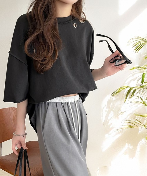 RIENDA GOLF】ユニセックスルーズスウェットトップス 秋服 冬服