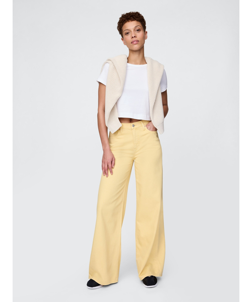 GAP(ギャップ)の「ミッドライズ ウルトラソフト バギーデニム(デニムパンツ・レディース・グリーン系その他/イエロー・26/25/24/30/23/27/28/29)」の5枚目の写真