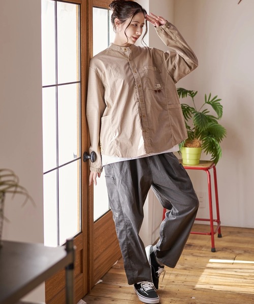 go slow caravan（ゴースローキャラバン）の「Duckster/ダックスター　ピグメントリップストップ ３マイルシャツ（シャツ/ブラウス・メンズ・モカ/ブラック・MEDIUM/LARGE/X-LARGE）」の22枚目の写真
