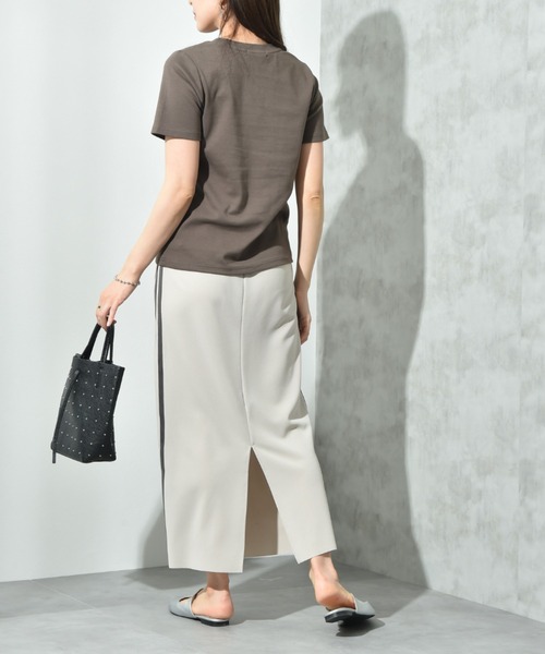 INTERPLANET（インタープラネット）の「ＣＩＣＡ配合ベーシックＴシャツ（Tシャツ/カットソー・レディース・オフホワイト/グレー/ブラック・FREE）」の12枚目の写真