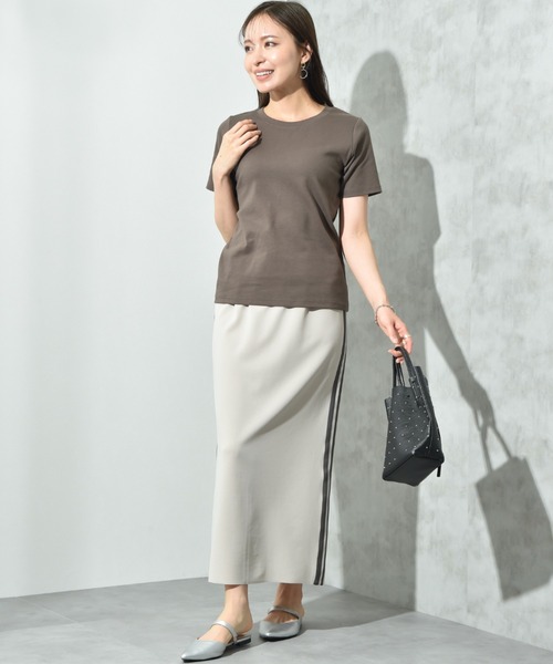 INTERPLANET（インタープラネット）の「ＣＩＣＡ配合ベーシックＴシャツ（Tシャツ/カットソー・レディース・オフホワイト/グレー/ブラック・FREE）」の14枚目の写真