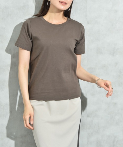 INTERPLANET（インタープラネット）の「ＣＩＣＡ配合ベーシックＴシャツ（Tシャツ/カットソー・レディース・オフホワイト/グレー/ブラック・FREE）」の15枚目の写真