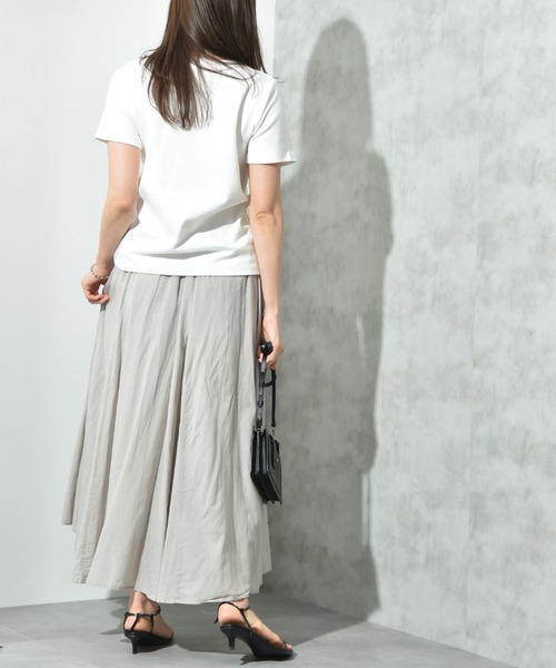 INTERPLANET（インタープラネット）の「ＣＩＣＡ配合ベーシックＴシャツ（Tシャツ/カットソー・レディース・オフホワイト/グレー/ブラック・FREE）」の19枚目の写真