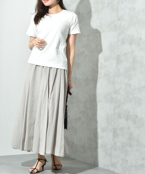 INTERPLANET（インタープラネット）の「ＣＩＣＡ配合ベーシックＴシャツ（Tシャツ/カットソー・レディース・オフホワイト/グレー/ブラック・FREE）」の21枚目の写真