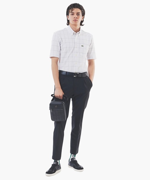 LACOSTE(ラコステ)の「ワンタックストレッチスラックス(チノパンツ・メンズ・グレー/グレイッシュブルー/ブラック/ネイビー・40/38/44/42/46)」の8枚目の写真