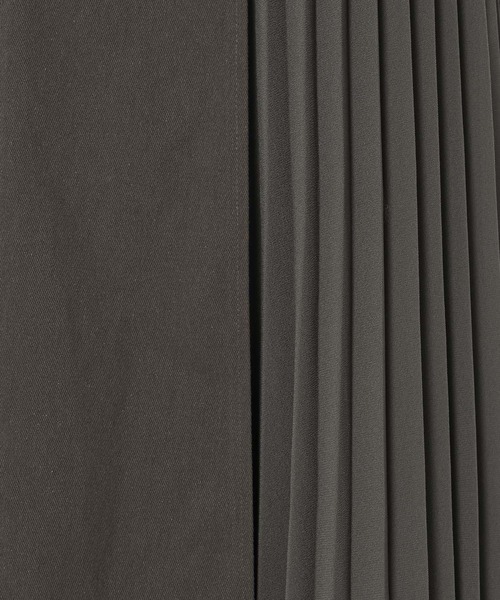 mysty woman（ミスティウーマン）の「サイドプリーツキリカエスカート  329046（スカート・レディース・ホワイト系その他/チャコールグレー・FREE）」の10枚目の写真