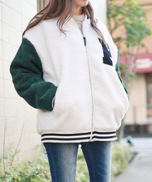 Bling Leads（ブリングリーズ）の「【RS】【Bling leads】ボアスタジアムジャンパー（スタジャン）」