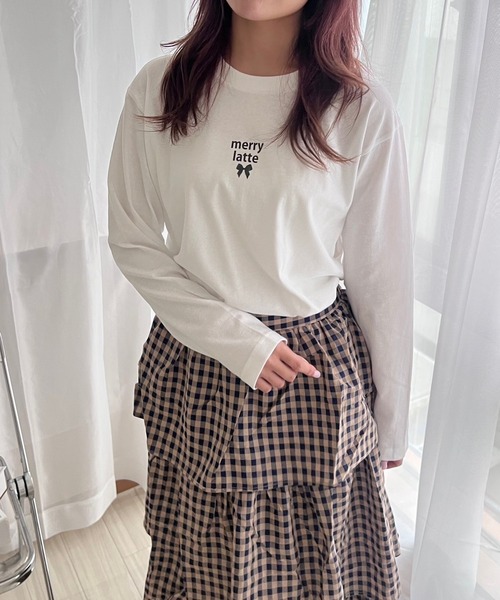merrylatte(メリーラテ)の「メリーラテロゴロンT/長袖Tシャツ(Tシャツ/カットソー・レディース・B/A・MEDIUM)」の2枚目の写真