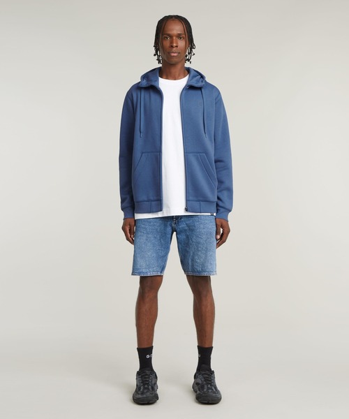 G-STAR（ジースター）の「PREMIUM CORE HOODED ZIP SWEATER/ワンポイントロゴジップアップパーカー（パーカー・メンズ・ブルー系その他/グレー系その他・SMALL/MEDIUM/LARGE/X-SMALL/X-LARGE）」の7枚目の写真