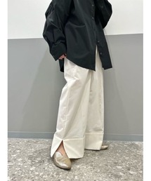 CIS. ライトウェイトタックストレートパンツ ウォッシャブル